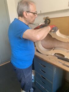 Pucci trabajando