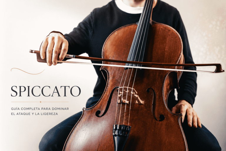 Spiccato y staccato en el cello