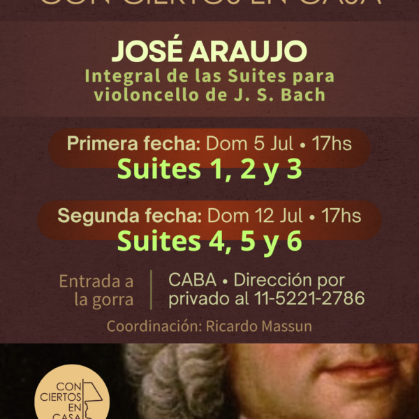 Inicio 2 Integral de las Suites para Violoncello de J. S. Bach